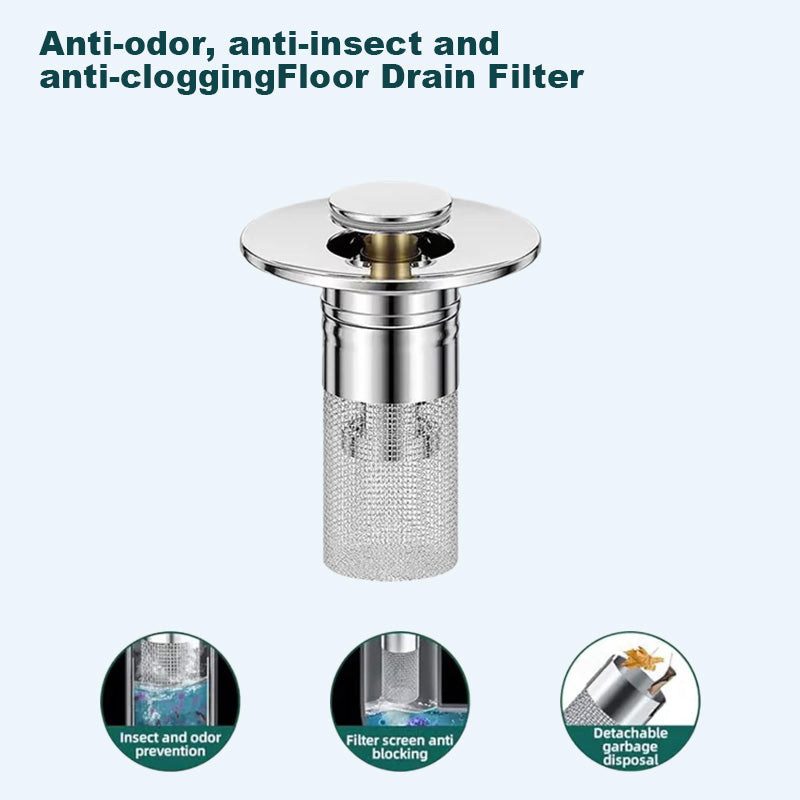 🔥Last Day Promotion 49% OFF🔥Pop Up Sink Drain Strainer----🛀Removes odors and prevents blockages