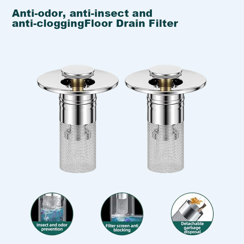 🔥Last Day Promotion 49% OFF🔥Pop Up Sink Drain Strainer----🛀Removes odors and prevents blockages