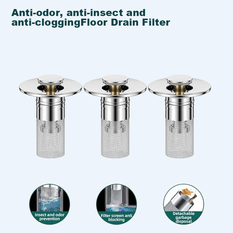 🔥Last Day Promotion 49% OFF🔥Pop Up Sink Drain Strainer----🛀Removes odors and prevents blockages