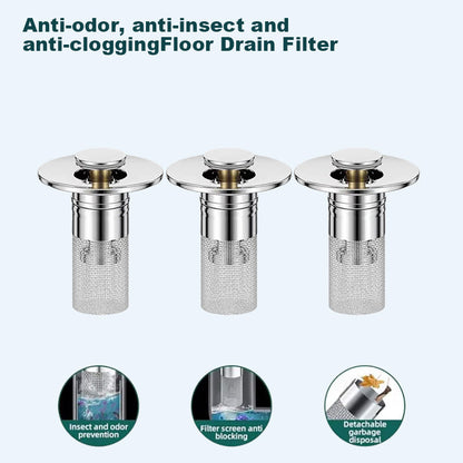 🔥Last Day Promotion 49% OFF🔥Pop Up Sink Drain Strainer----🛀Removes odors and prevents blockages