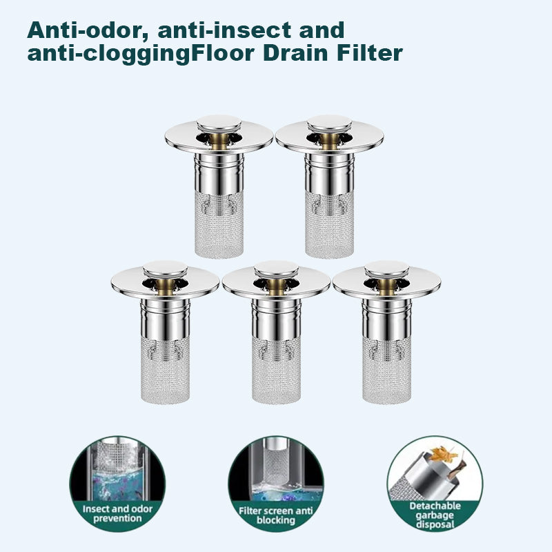 🔥Last Day Promotion 49% OFF🔥Pop Up Sink Drain Strainer----🛀Removes odors and prevents blockages